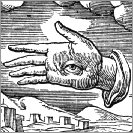 emblema XVI di Alciati (1621): l'occhio e la mano