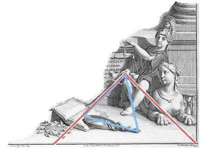 bambino, spada, triangoli