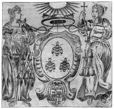 Giustizia, Fede e blasone del card. Francesco Barberini