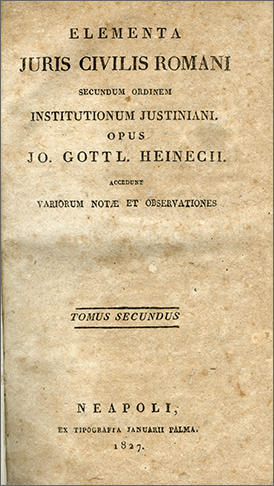 il frontespizio del secondo volume