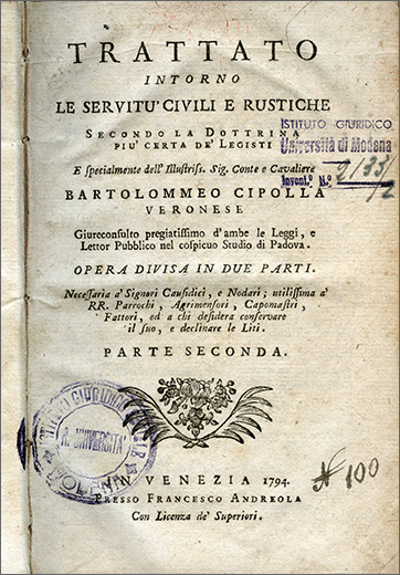 secondo frontespizio