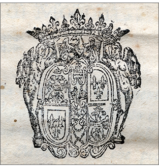stemma xilografico del duca cesare d'Este
