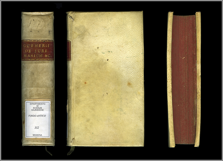 dorso, piatto e taglio anteriore