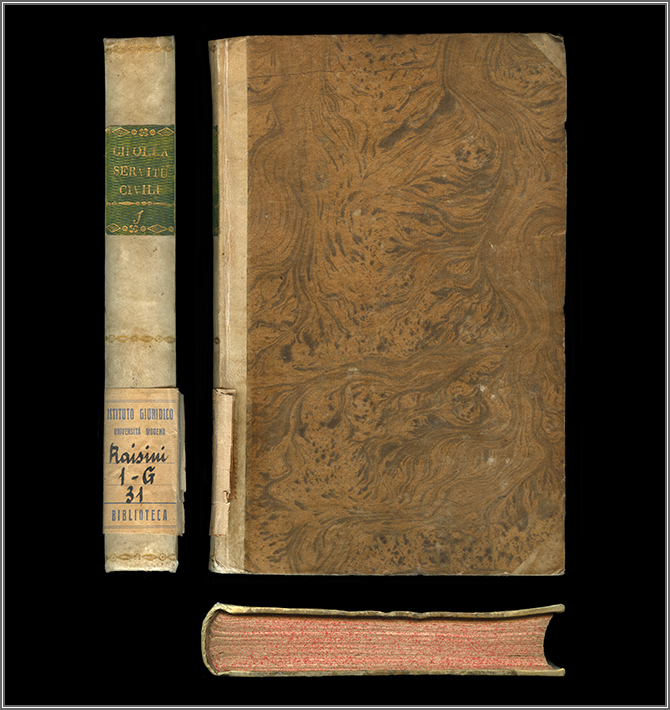 dorso, piatto anteriore e taglio di piede