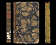 mezza pelle e carta decorata, prima metà XIX secolo