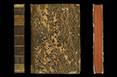 mezza pelle e carta decorata su cartone, fine del XVIII secolo