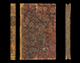 mezza pelle e carta decorata, prima metà XIX secolo